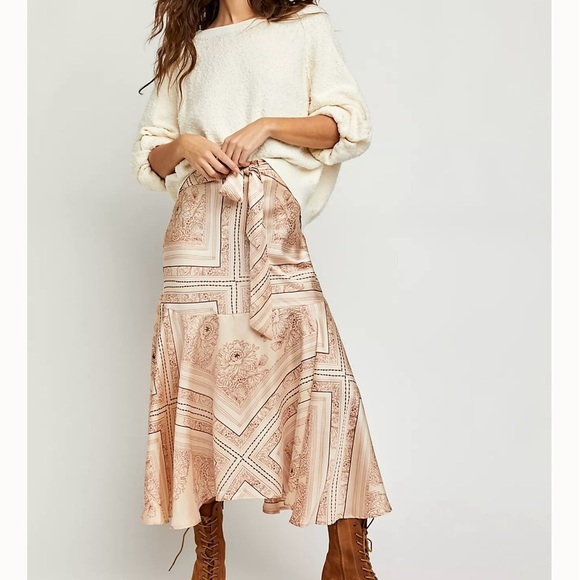 ✨Free People Hampton Wrap Skirt - Picture 1 of 8